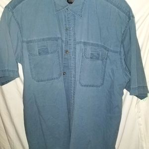Mens Size Large Redhead Button Down